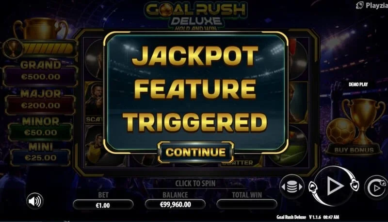 Goal Rush Deluxe - Jackpot Hold and Win á sheoladh le liathróidí bónais